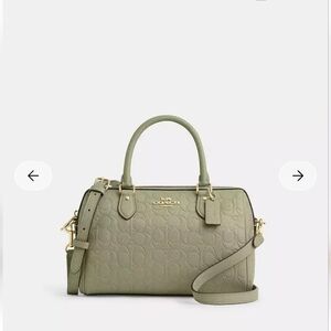 Coach Pistachio Rowan Signature Bag !!!